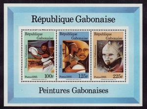 Gabon Michel n. blocco 79 pittura/dipinto nuovo di zecca - Foto 1 di 1