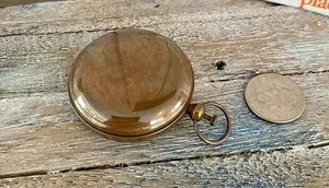 Brújula de bolsillo de latón náutica hecha a mano con botón pulsador de latón brújula antigua de 2" - Imagen 1 de 2