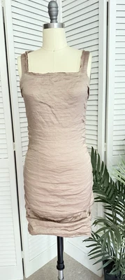 Lanvin Gold Beige Sleeveless Dress Size 36 / 6 - Image 1 of 4
