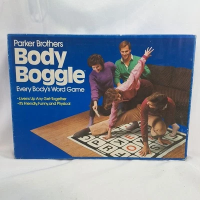 Body Boggle Board Game Parker Brothers Twister Style Spelling  Complete Clean  - Image 1 of 4