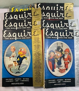 VINTAGE Esquire Magazine Mixed LOT - 8 Magazines - 1936, 1938, 1939 & 1946 - Bild 1 von 17
