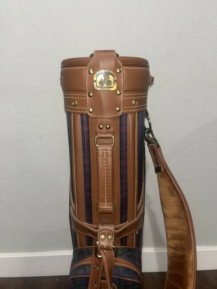 Винтажная сумка для гольфкара Daiwa Coach Collection с кожаной отделкой - Изображение 1 из 4