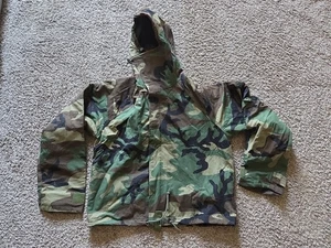LARGE REG Woodland BDU Chemical Protective Jacket Overgarment JSLIST Parka (K1 - Picture 1 of 4