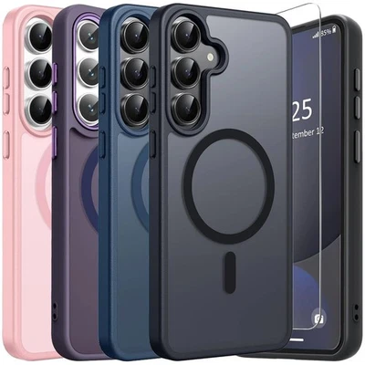 Cubierta magnética mate MagSafe 5G para Samsung Galaxy S25 S24 S23 Ultra S22 Plus Foto 1 de 4