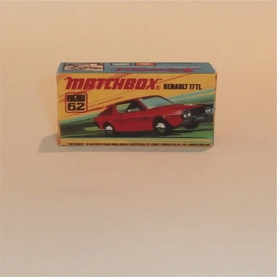 Matchbox Lesney Superfast 62 f Renault 17TL I Style Repro Box - Image 1 of 4