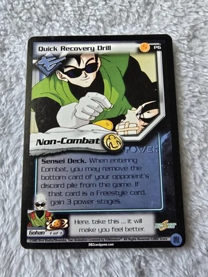 DBZ Dragon Ball Z Quick Recovery Drill P6 CCG Limited World Games Saga Promo MP - Image 1 of 4