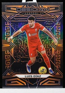2023-24 Panini Ossidiana Luis Diaz Base Arancione Incisione Elettrica #34/40 Liverpool - Foto 1 di 2