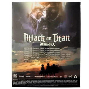 Attack on Titan DVD Season 1 to 4 with 2 Movie and 8 OVA - Picture 1 of 5