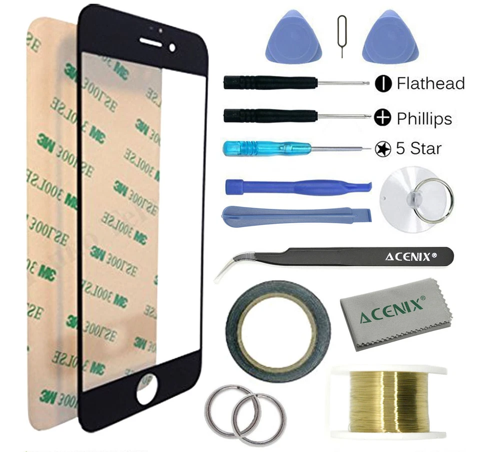 Front Outer Glass Screen Lens Replacement Repair Kit Tools for iPhone 6 4.7" - Image 1 of 4