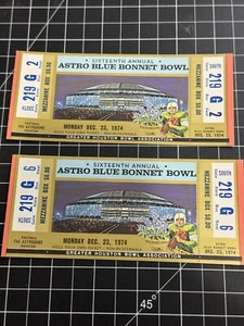 Astro Blue Bonnet Bowl Astrodome 1974 NC State Wolfpack Houston Cougars Mezz - Picture 1 of 6