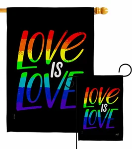 Love is Garden Bandiera Pride Supporto Decorativo Piccolo Regalo Cortile Casa Striscione - Foto 1 di 17