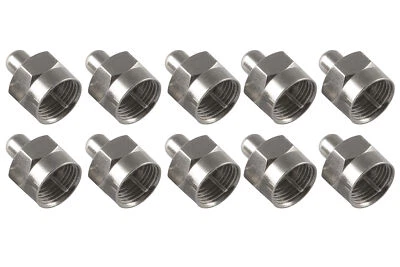 Poppstar 10x SAT F-Resistenza di chiusura (spina F), completamento su presa F 75 Ohm