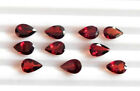 Natural Garnet Faceted Pear Cut 6X4mm - 13X11mm Calibrated Size Loose Gemstone S
