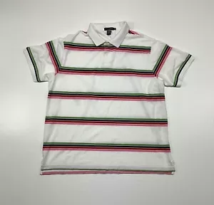 Daniel Cremieux Herren Größe 3XT Tall weiß bunt mehrfarbig gestreift Poloshirt - Bild 1 von 10