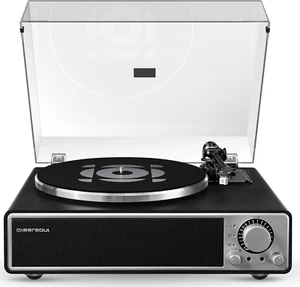ONE-Q Giradischi Vinile All-In-One Con Bluetooth 5.4, Giradischi Hifi Con Altopa - Foto 1 di 12