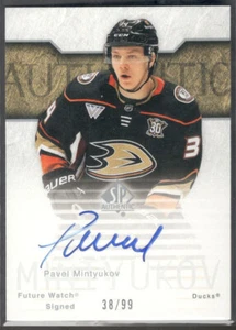 2023-24 SP Authentic Future Watch Retro `03-04 Tribute PAVEL MINTYUKOV RC 38/99 - Picture 1 of 2