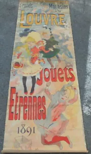 Cheret poster Louvre department stores Toys Etrennes 1891 | good condition - Picture 1 of 4