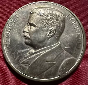 Medalla Inaugurada Theodore Roosevelt Presidente de los Estados Unidos - Bronce - Imagen 1 de 2