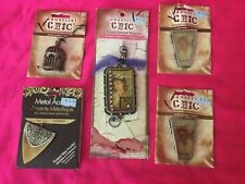 Assorted Metal Glass Jewels Industrial Chic & Cousin Necklace Pendants Lot of 5
