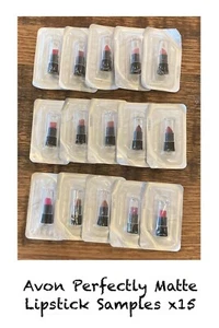 Avon  Matte Lipstick Samples x15 Different Shades - Picture 1 of 1