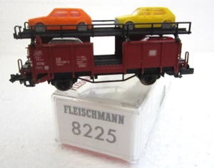 FLEISCHMANN 8225 N PICCOLO DB DOUBLE DECK CAR TRANSPORTER & VW GOLFs Ep IV OVP B - Picture 1 of 9