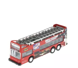 Las Vegas 6" Double Decker Sightseeing Bus Red 2168DLV Collectible Model Toy Car - Picture 1 of 2