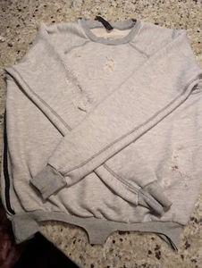 TAGS Travel Aparrel Getaway , size XS , grungy gray sweat shirt, long sleeve - Picture 1 of 9