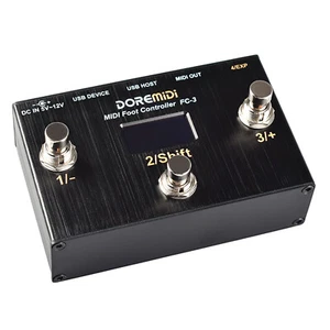 FC-3 DOREMiDi MIDI USB Strumenti DIN 3 Pedali Interruttore Programmabili