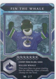 2021/22 MVP..FIN THE WHALE..MASCOT INSERT..# M-27..CANUCKS..FREE COMBINED SHIP - Picture 1 of 1