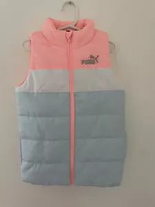Puma Girls XS (5/6) Puffer Vest Zipper New With Tags - Picture 1 of 5