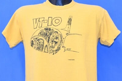 Camiseta De Colección Años 70 VT-10 WILDCATS NAVAL ENTRENAMIENTO AÉREO AVIÓN PILOTO DIXON BROS M Foto 1 de 4