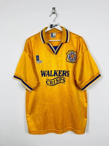 LEICESTER CITY 1994/1996 AWAY FOOTBALL SHIRT SOCCER JERSEY FOX LEISURE VTG Cover