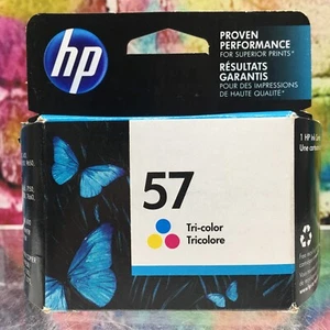 Cartucho de tinta tricolor HP 57 C6657 AN opción 140 impresora oficina trabajo sellado NUEVO - Imagen 1 de 12