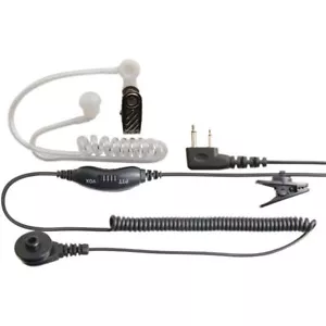 COVERT EARPIECE MIC SUIT uh820s uh820s-2 UHF HANDHELD RADIOS push to talk clear - Picture 1 of 1