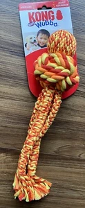 Kong Weaves Wubba grande con corda arancione multi - Foto 1 di 1