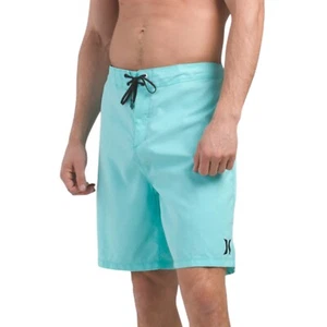 "Bañador Hurley One & Only Crossdye Volley para hombre talla 32 verde aguamarina 20"" nuevo con etiquetas" - Imagen 1 de 10