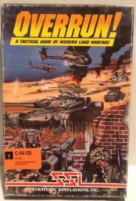 Overrun Commodore 64 Boxed Software C64 C128 1989 SSI Modern Land Warfare - Image 1 of 3