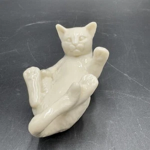 Lenox 1994 China Jewels Collection Cat Laying On Back Figurine - Picture 1 of 12