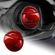 RED Fuel Gas Tank Cap Cover Carbon Fiber For Porsche 356 718 911 912 914 918 924