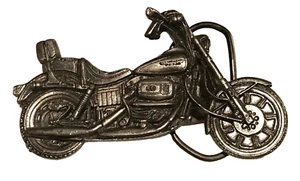 Vintage 1981 Motorcycle Cut-Out Belt Buckle By Great American Buckle Co #675 - Picture 1 of 8