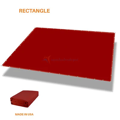 Cubierta de toldo de 5' parasol vela borde recto impermeable UV jardín patio patio Foto 1 de 4