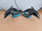 PAIR OF 16.5cm VINTAGE POOLE DOLPHINS IN GOOD UNDAMAGED CONDITION