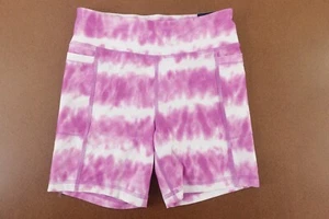 DSG Girls Large (14) Purple Tie Dye Mid Rise Performance Bike Shorts NWT - Picture 1 of 12