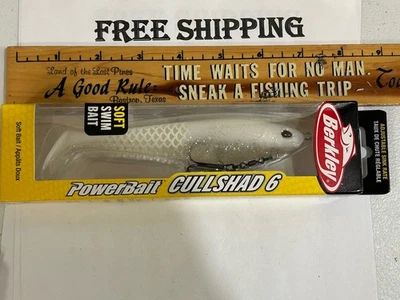 Berkley PowerBait CullShad 6 Inch Soft Swim Bait SIGHT FLASH COLOR NIP LURE - Image 1 of 4