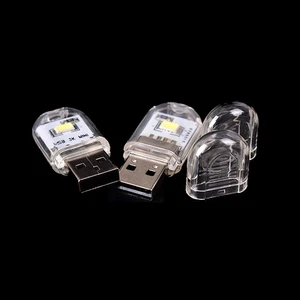 Mini Portable LED Bright USB Night Light Lamp Gadgets for PC Laptop Reading_yk - Afbeelding 1 van 9