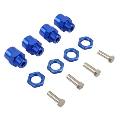 4Pcs 1/8 1/10 RC Car 12mm To 17mm Wheel Hex Hub Adapter Conversion Extension - Image 1 of 4