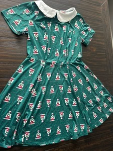 Vestido Peanuts X Único Vintage Snoopy Navidad Margot Calce y Acampanado Verde Talla 1X - Imagen 1 de 20