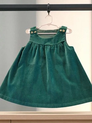 Mameluco Healthtex Jumper de terciopelo verde 3T de los años 90 Foto 1 de 4