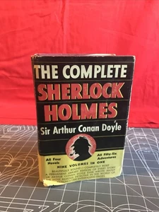 Vintage 1927 The Complete Sherlock Holmes Nine Volumes In One Hardcover Book - Imagen 1 de 14