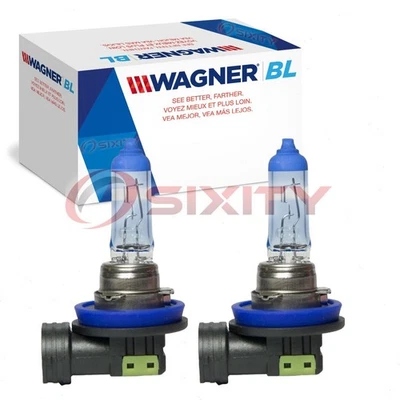2 pc Wagner BriteLite Low Beam Headlight Bulbs for 2003-2018 Chevrolet oq - Image 1 of 4
